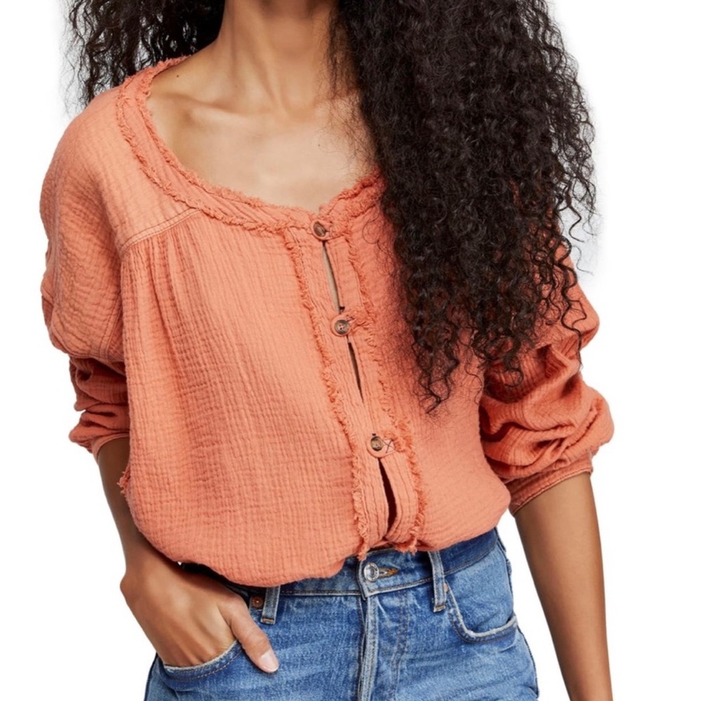 Free People We The Free Moving Mountains Button Up